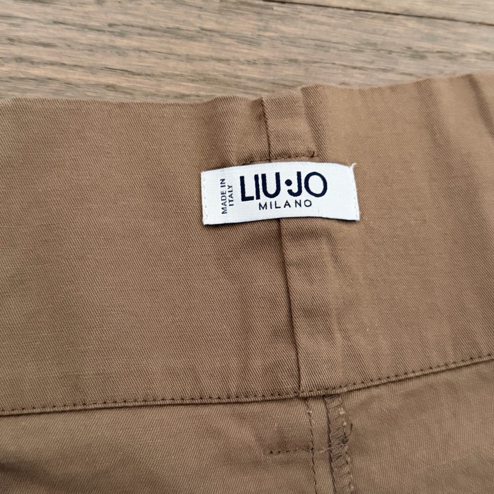 Liu Jo Milano High Waist Wide Leg Trouser Palazzo Pants Camel IT 38 XS - Picture 2 of 16